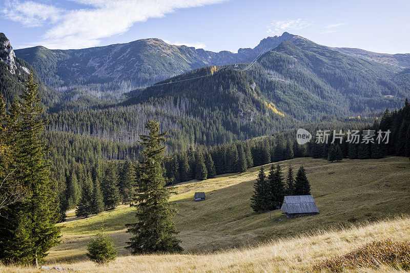Vacations in Poland -  the Kalatówki pastures in the Bystra valley in the Tatra Mountains